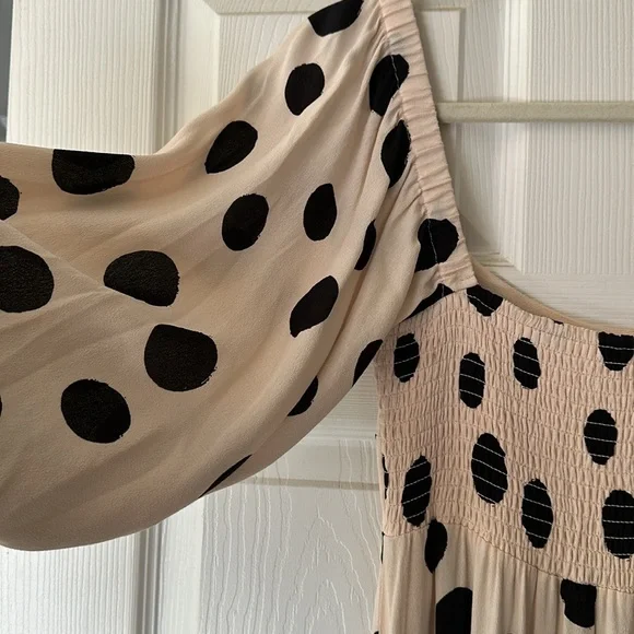 Kivari Polka Dot Midi Dress S